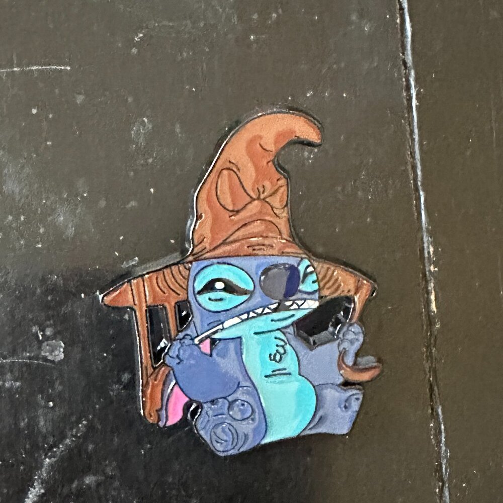 Disney Stitch Enamel Pin Tie Tack Back Hogwarts Hat Lapel Pin